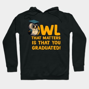 Cool Owl Graduation Pun Hoodie